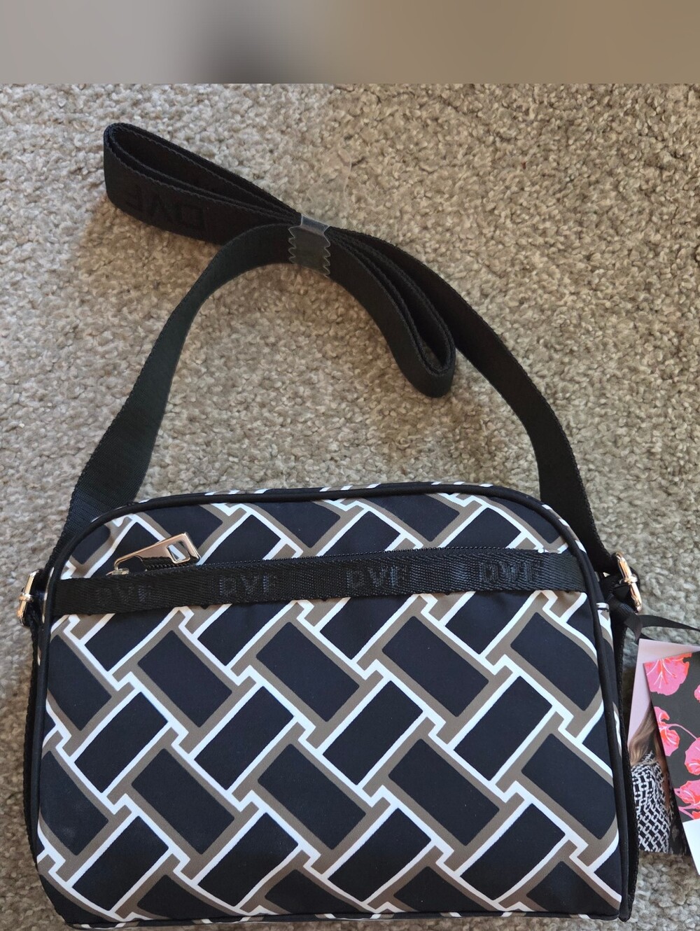 Diane Von Furstenberg for Target Camera Shoulder Bag Geometric Pattern NWT